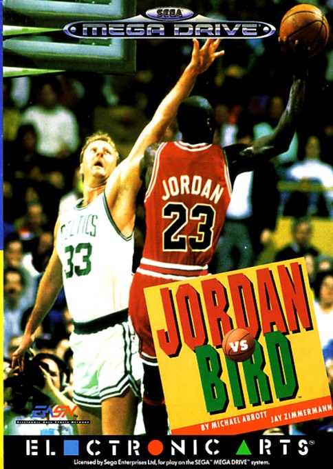 Front boxart of the game Jordan vs Bird (Europe) on Sega Megadrive