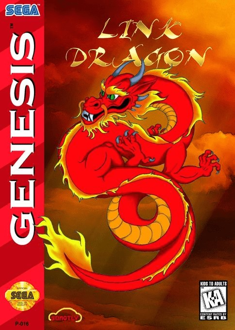 Front boxart of the game Link Dragon (United States) on Sega Megadrive