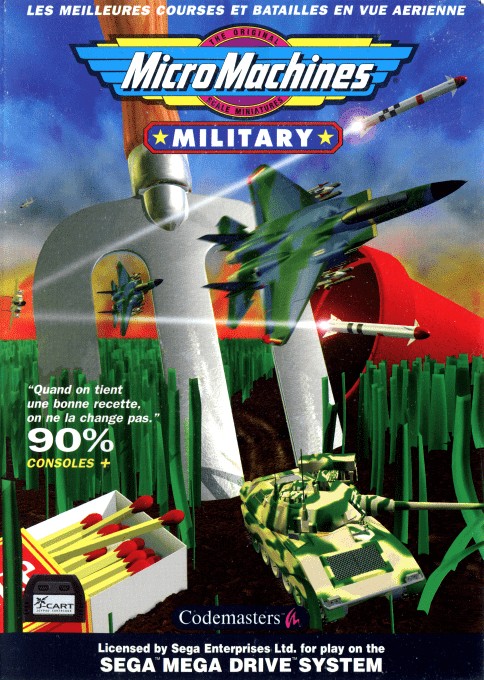 Front boxart of the game Micro Machines Military (France) on Sega Megadrive
