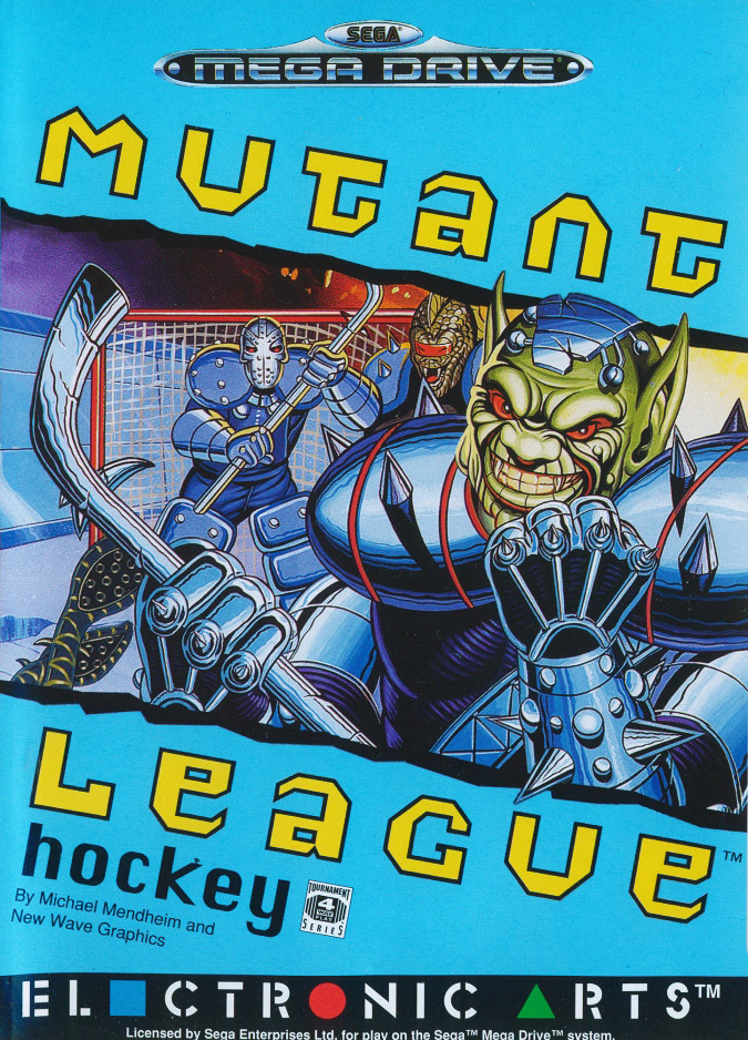 Front boxart of the game Mutant League Hockey (Europe) on Sega Megadrive