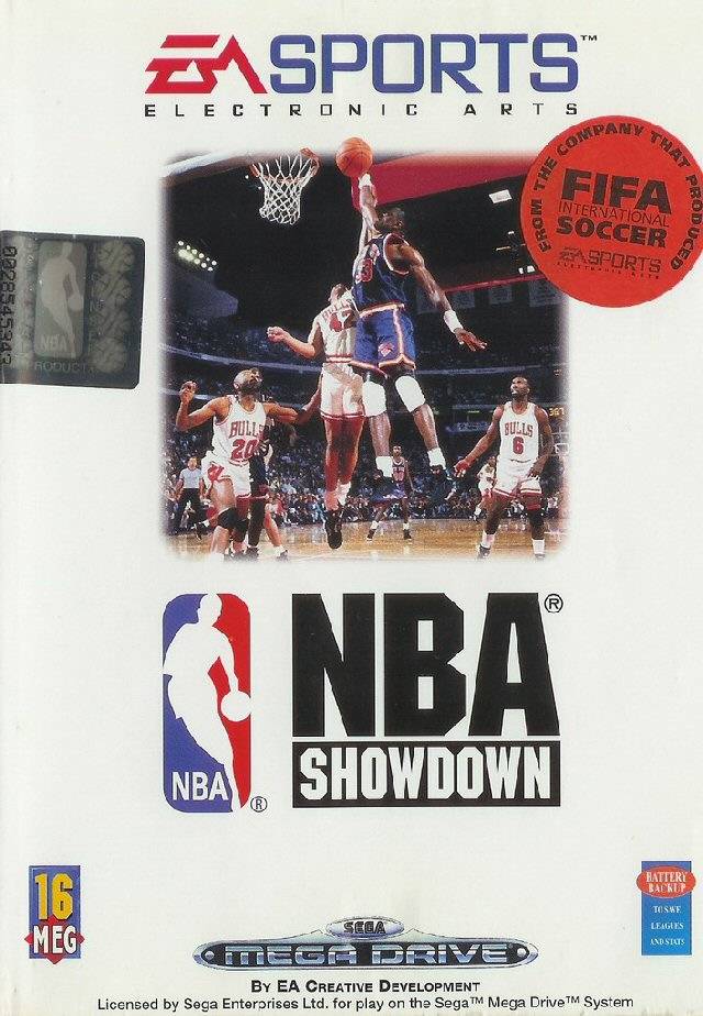 Front boxart of the game NBA Showdown '94 (Europe) on Sega Megadrive