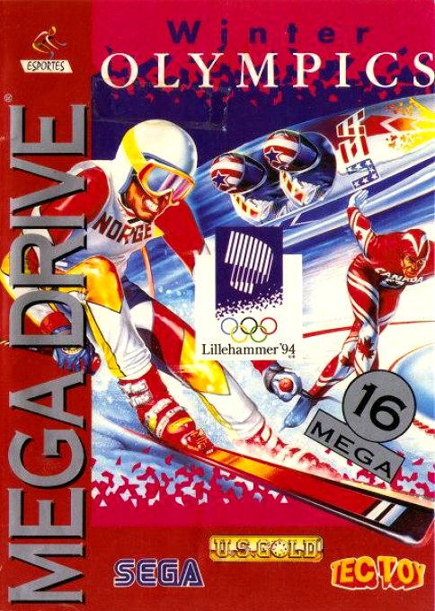 Front boxart of the game Winter Olympic Games - Lillehammer '94 (Brazil) on Sega Megadrive