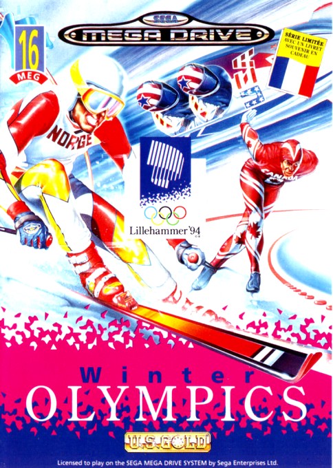 Front boxart of the game Winter Olympic Games - Lillehammer '94 (France) on Sega Megadrive