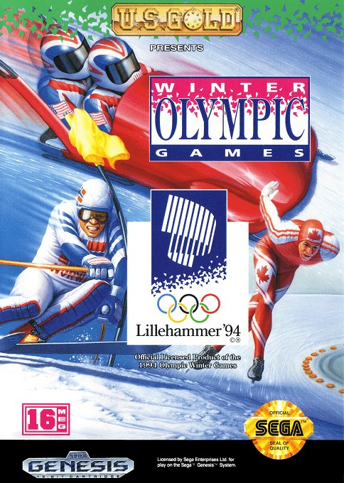 Front boxart of the game Winter Olympic Games - Lillehammer '94 (United States) on Sega Megadrive