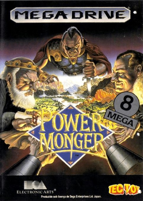 Front boxart of the game Power Monger (Brazil) on Sega Megadrive