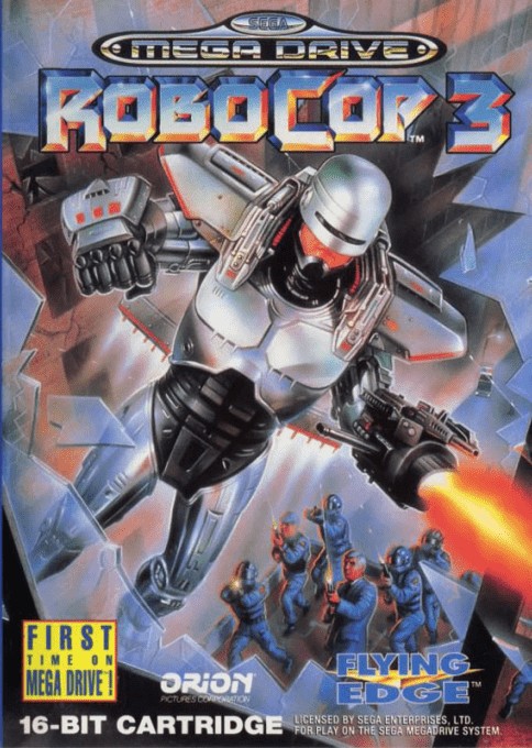Front boxart of the game RoboCop 3 (Europe) on Sega Megadrive