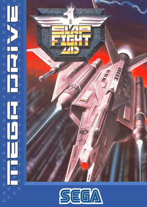 Front boxart of the game Slap Fight MD (Europe) on Sega Megadrive