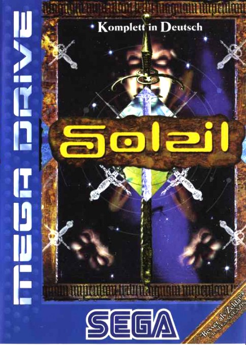 Front boxart of the game Soleil (Germany) on Sega Megadrive