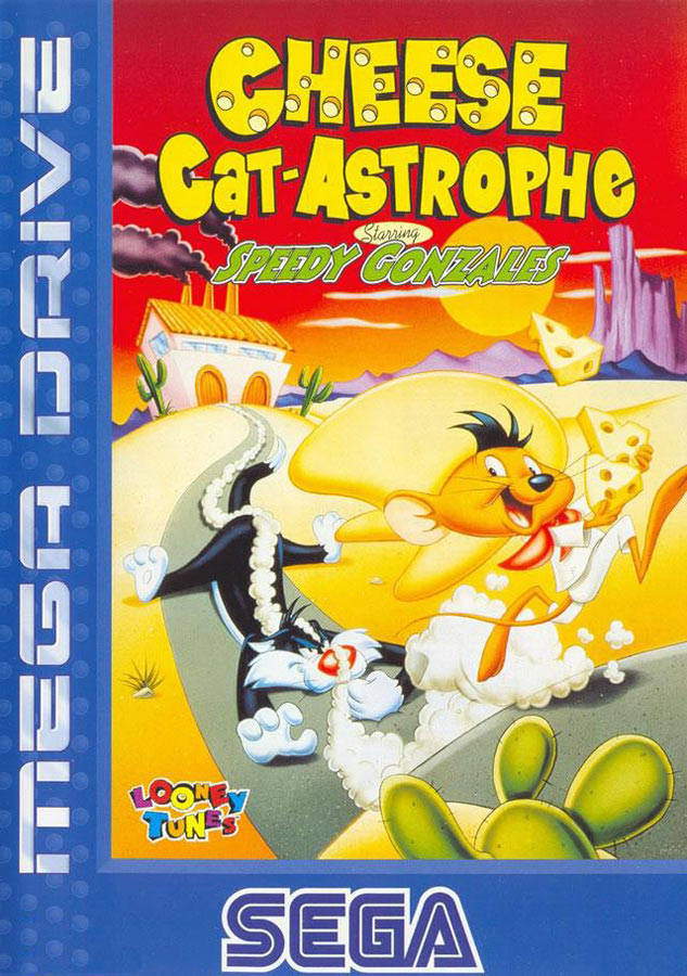 Front boxart of the game Cheese Cat-Astrophe Starring Speedy Gonzales (Europe) on Sega Megadrive