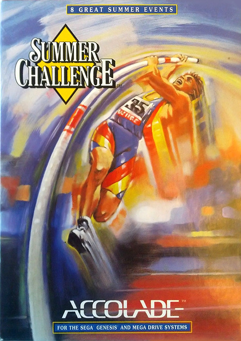 Front boxart of the game Summer Challenge (United States) on Sega Megadrive