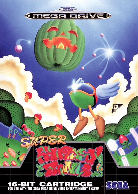 Front boxart of the game Super Fantasy Zone (Europe) on Sega Megadrive
