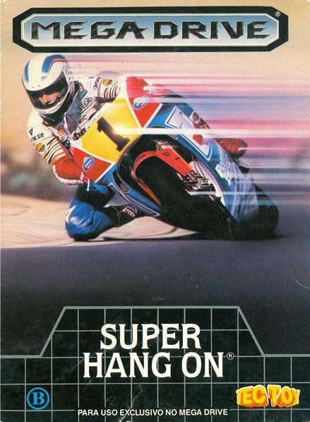 Front boxart of the game Super Hang-On (South America) on Sega Megadrive