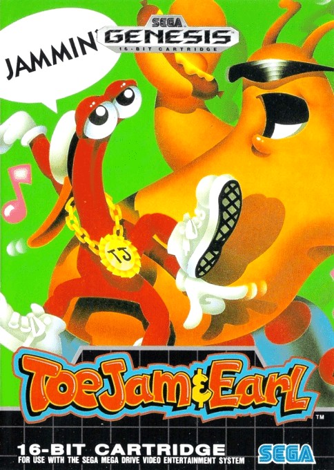 Front boxart of the game ToeJam & Earl (Canada) on Sega Megadrive