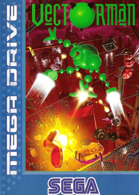 Front boxart of the game Vectorman (Europe) on Sega Megadrive