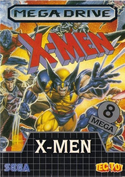 Front boxart of the game X-Men (South America) on Sega Megadrive
