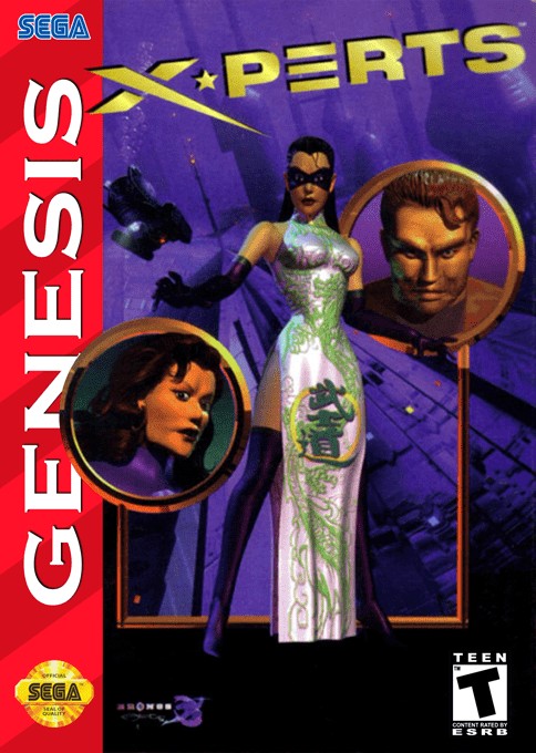 Front boxart of the game X-Perts (United States) on Sega Megadrive