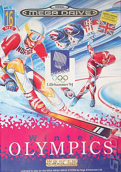 Front boxart of the game Winter Olympics - Lillehammer '94 (Europe) on Sega Megadrive