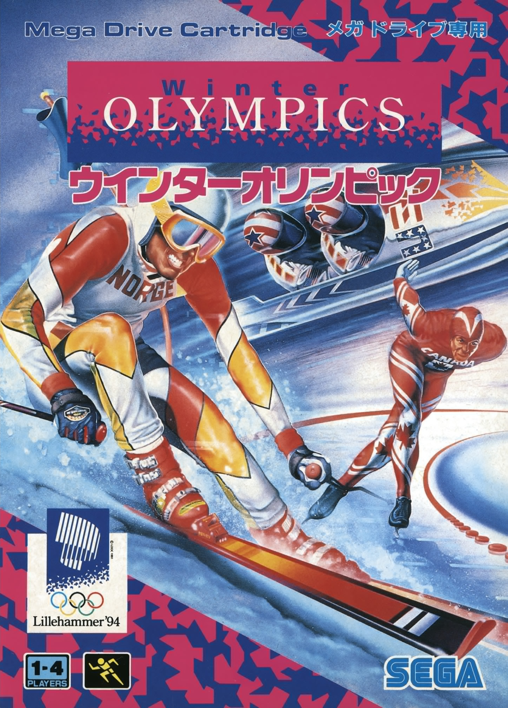 Front boxart of the game Winter Olympics (Japan) on Sega Megadrive