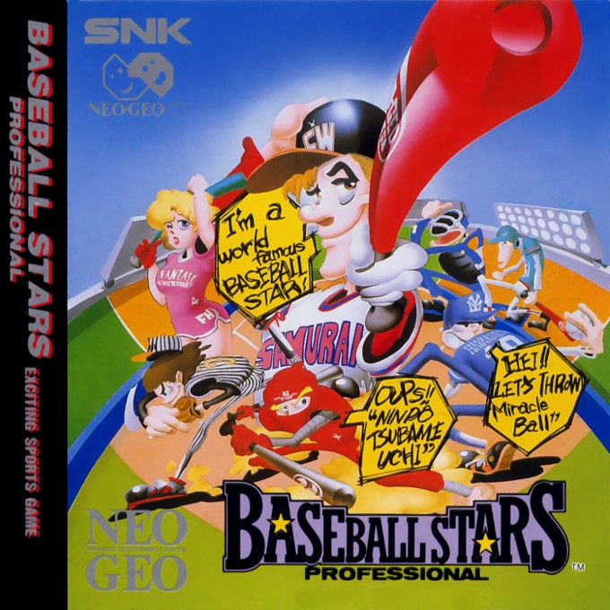 Front boxart of the game Baseball Stars Professional on SNK NeoGeo CD