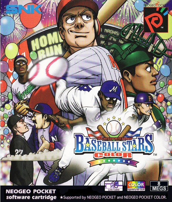Front boxart of the game Baseball Stars Color (Europe) on SNK NeoGeo Pocket
