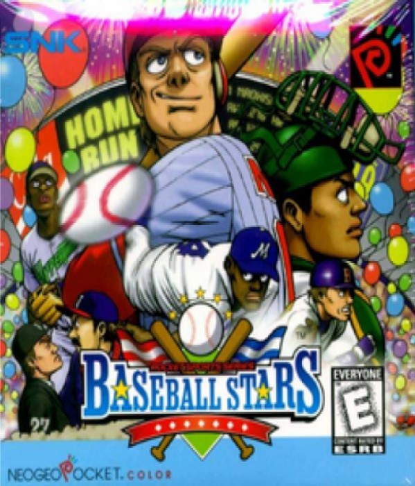 Front boxart of the game Baseball Stars Color (United States) on SNK NeoGeo Pocket
