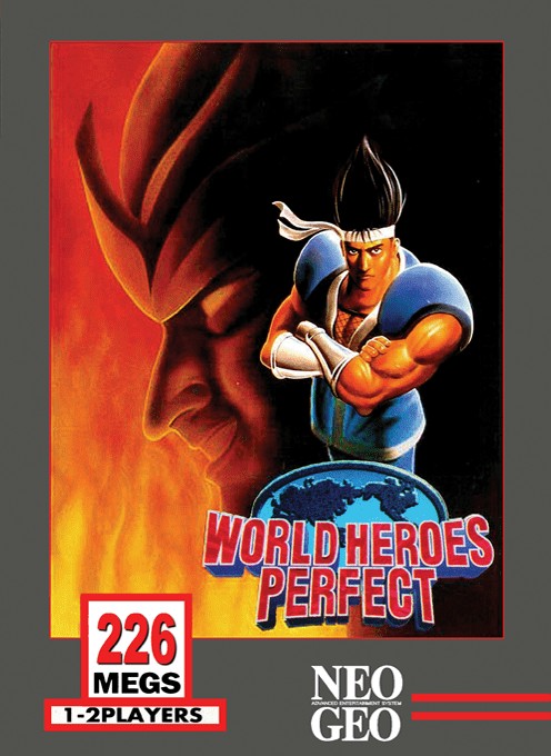 Front boxart of the game World Heroes Perfect on SNK NeoGeo