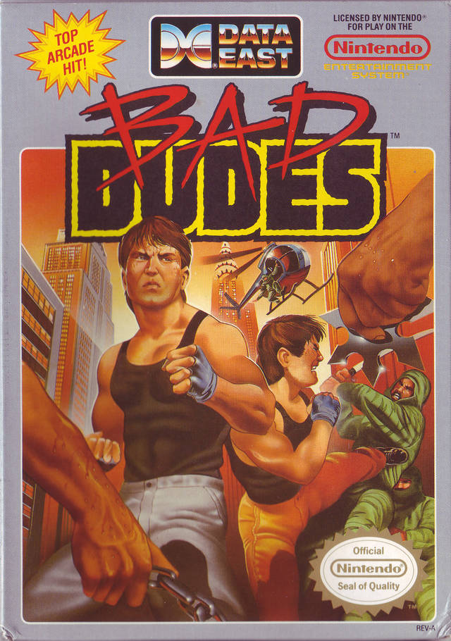 Front boxart of the game Bad Dudes (United States) on Nintendo NES