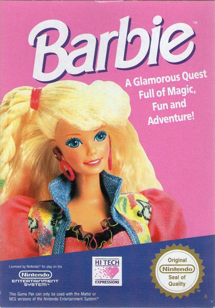 Front boxart of the game Barbie (Europe) on Nintendo NES