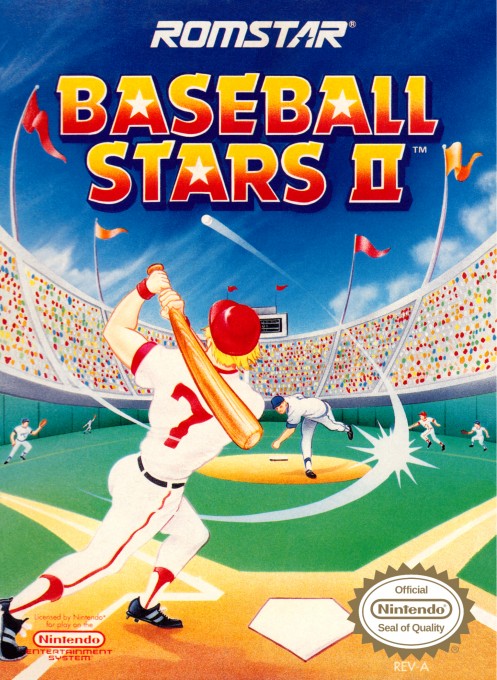 Front boxart of the game Baseball Stars II (United States) on Nintendo NES