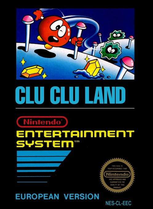 Front boxart of the game Clu Clu Land (Europe) on Nintendo NES