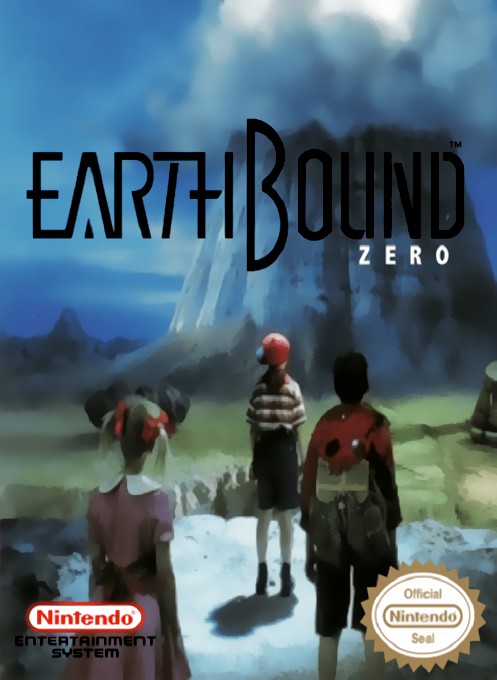 Front boxart of the game Earth Bound (United States) on Nintendo NES