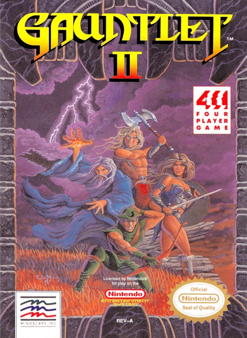 Front boxart of the game Gauntlet II (United States) on Nintendo NES