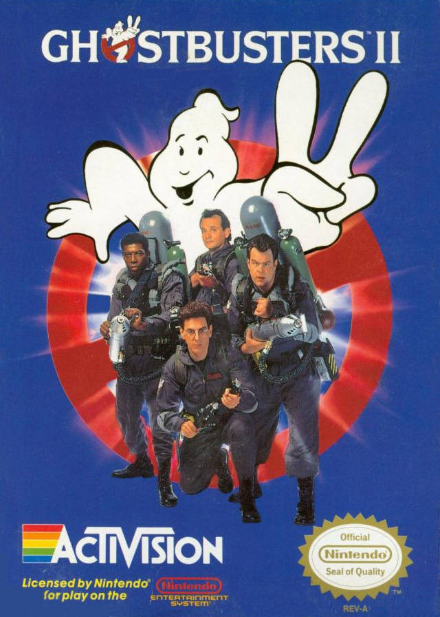 Front boxart of the game Ghostbusters II (United States) on Nintendo NES