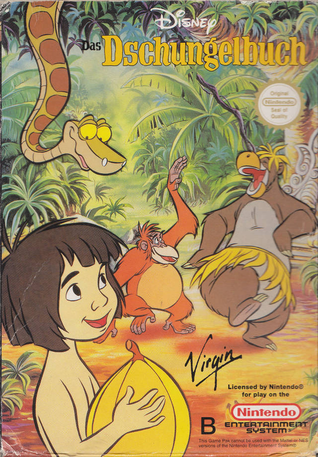 Front boxart of the game Jungle Book, The (Europe) on Nintendo NES