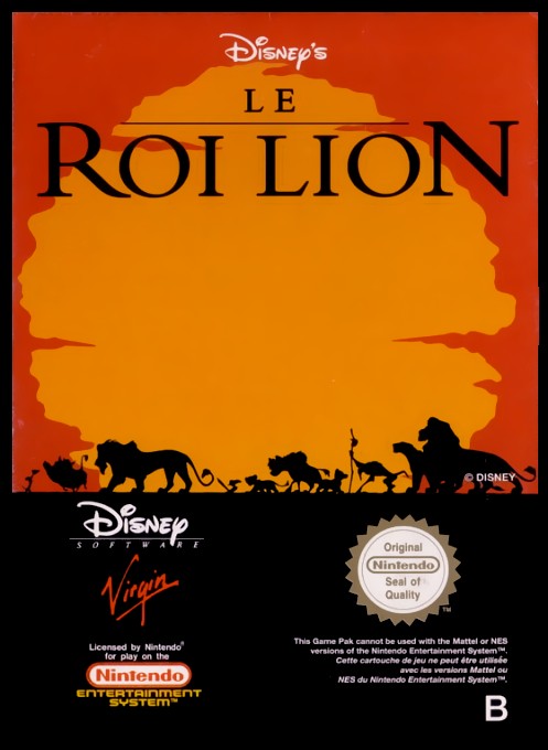 Front boxart of the game Lion King, The (France) on Nintendo NES