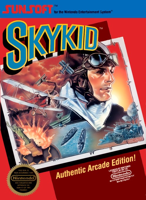 Front boxart of the game Sky Kid (United States) on Nintendo NES
