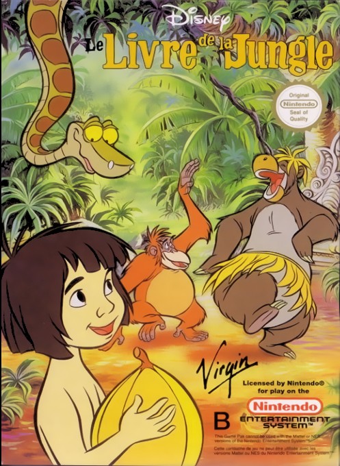Front boxart of the game Livre de la Jungle, Le (France) on Nintendo NES