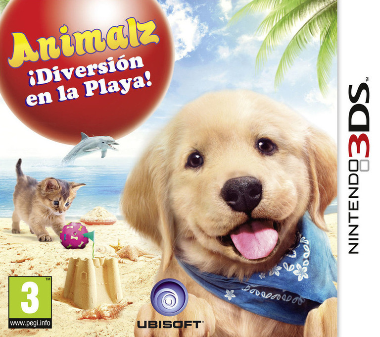 Front boxart of the game Petz Beach (Spain) on Nintendo 3DS