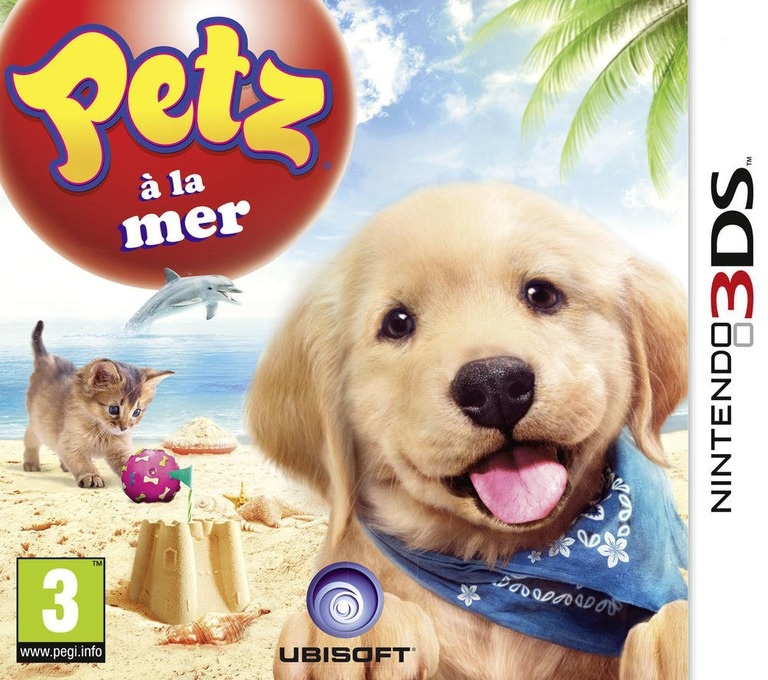 Front boxart of the game Petz Beach (France) on Nintendo 3DS