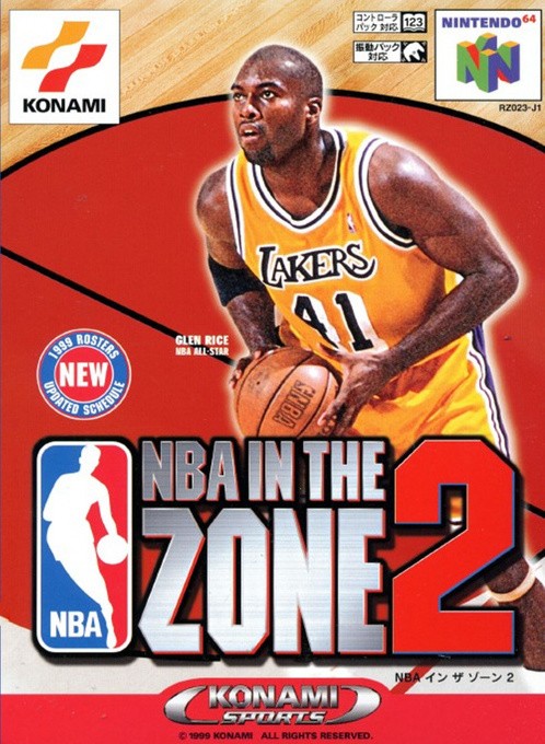 Front boxart of the game NBA In The Zone 2 (Japan) on Nintendo 64