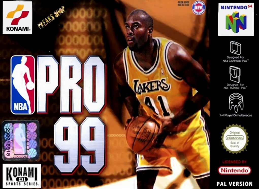 Front boxart of the game NBA Pro 99 (Europe) on Nintendo 64
