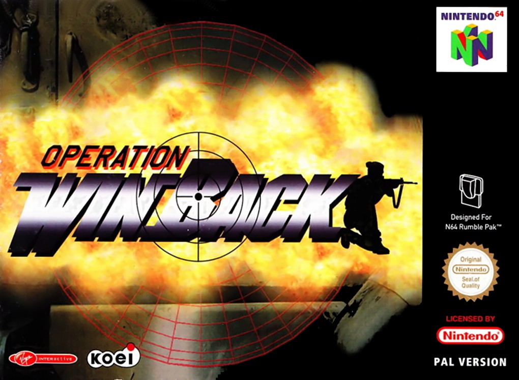Front boxart of the game Operation WinBack (Europe) on Nintendo 64