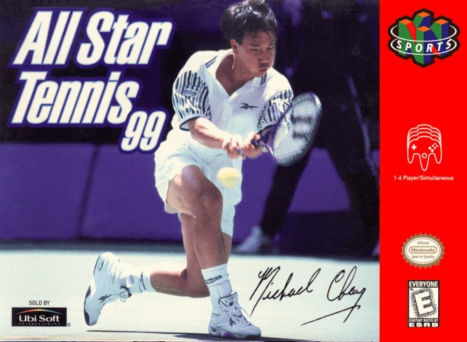 Front boxart of the game All Star Tennis '99 (United States) on Nintendo 64