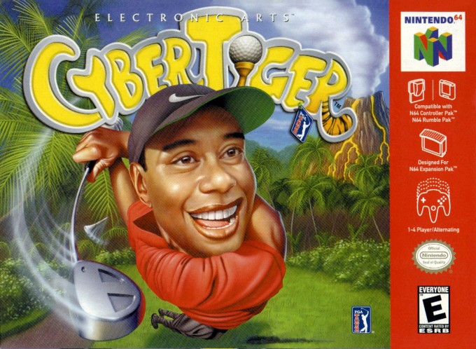 Front boxart of the game CyberTiger (United States) on Nintendo 64