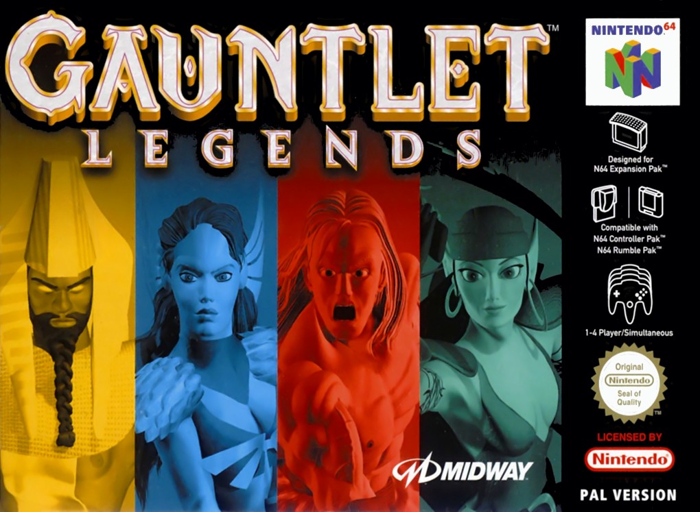 Front boxart of the game Gauntlet Legends (Europe) on Nintendo 64