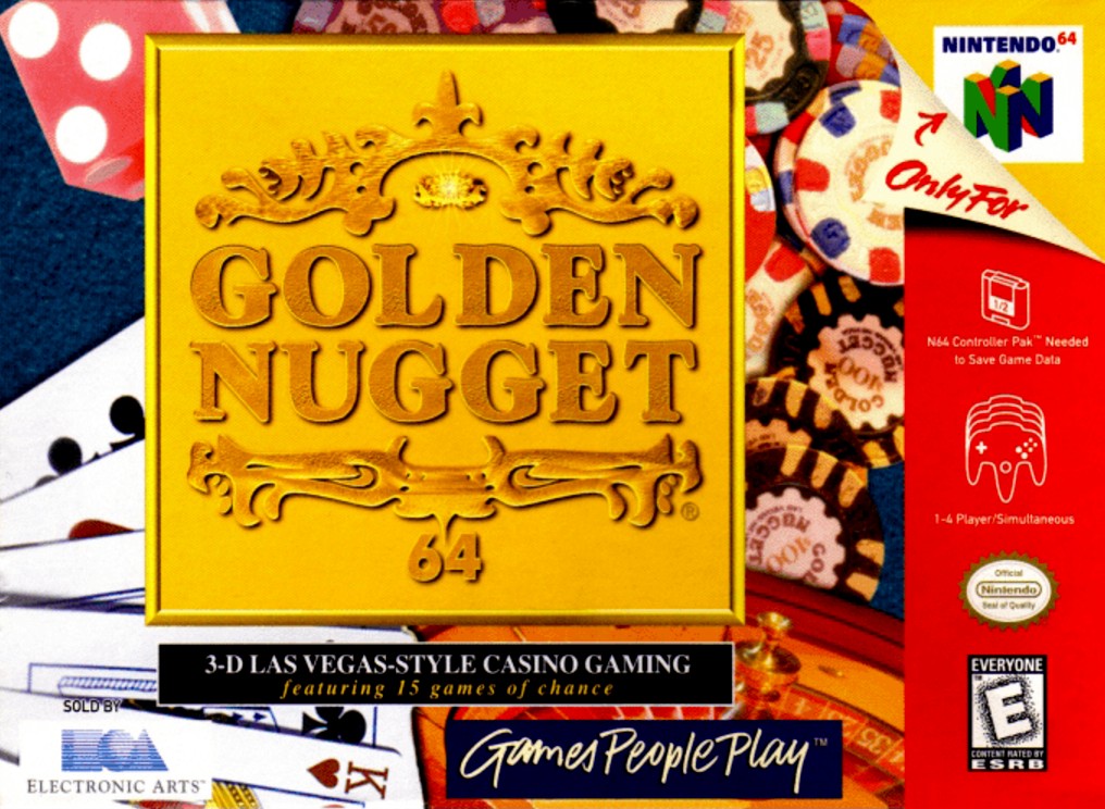 Front boxart of the game Golden Nugget 64 (United States) on Nintendo 64