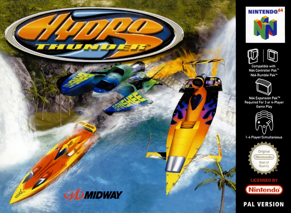 Front boxart of the game Hydro Thunder (Europe) on Nintendo 64