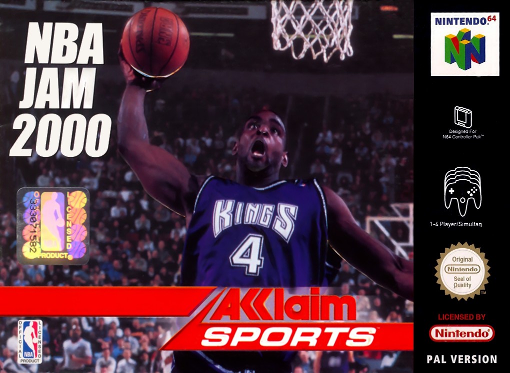 Front boxart of the game NBA Jam 2000 (Europe) on Nintendo 64