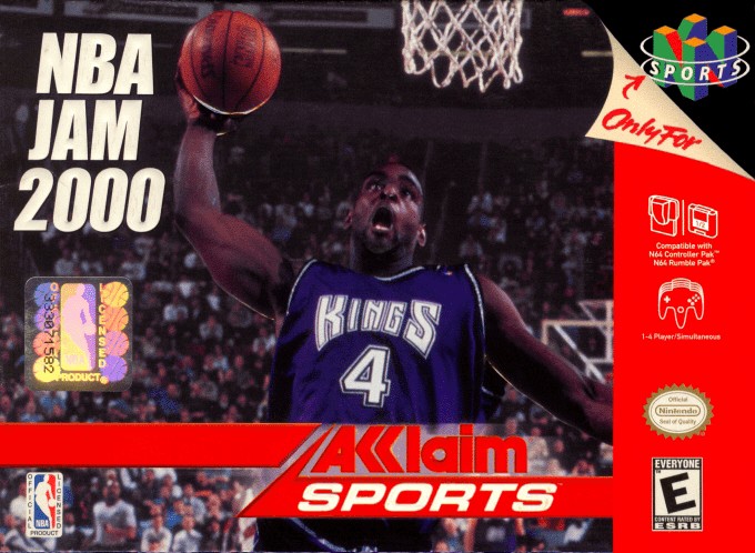 Front boxart of the game NBA Jam 2000 (United States) on Nintendo 64