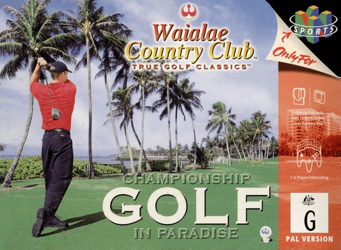 Front boxart of the game Waialae Country Club - True Golf Classics (Australia) on Nintendo 64